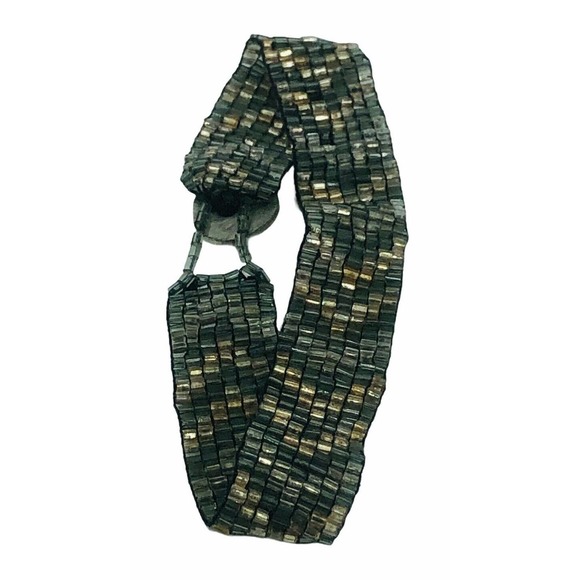 American Eagle Outfitters Metallic Beaded Bracelet - Picture 4 of 11